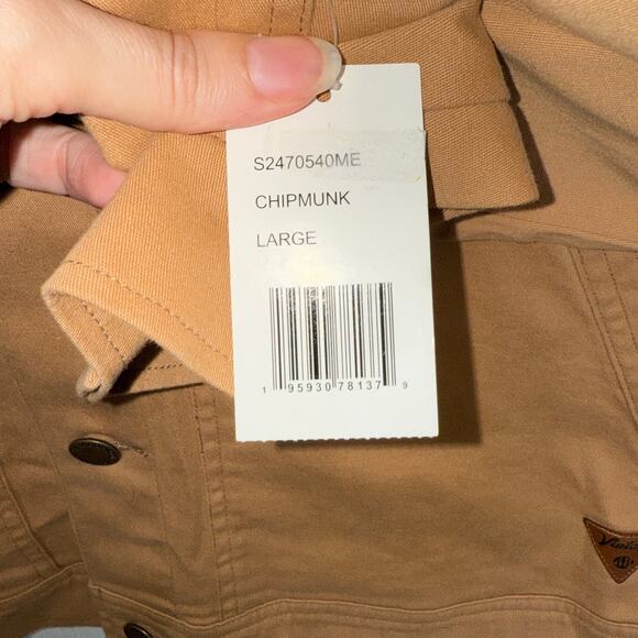 Weatherproof Vintage Men's Cotton Twill Stretch Work Jacket tan Large $75 - Picture 7 of 8